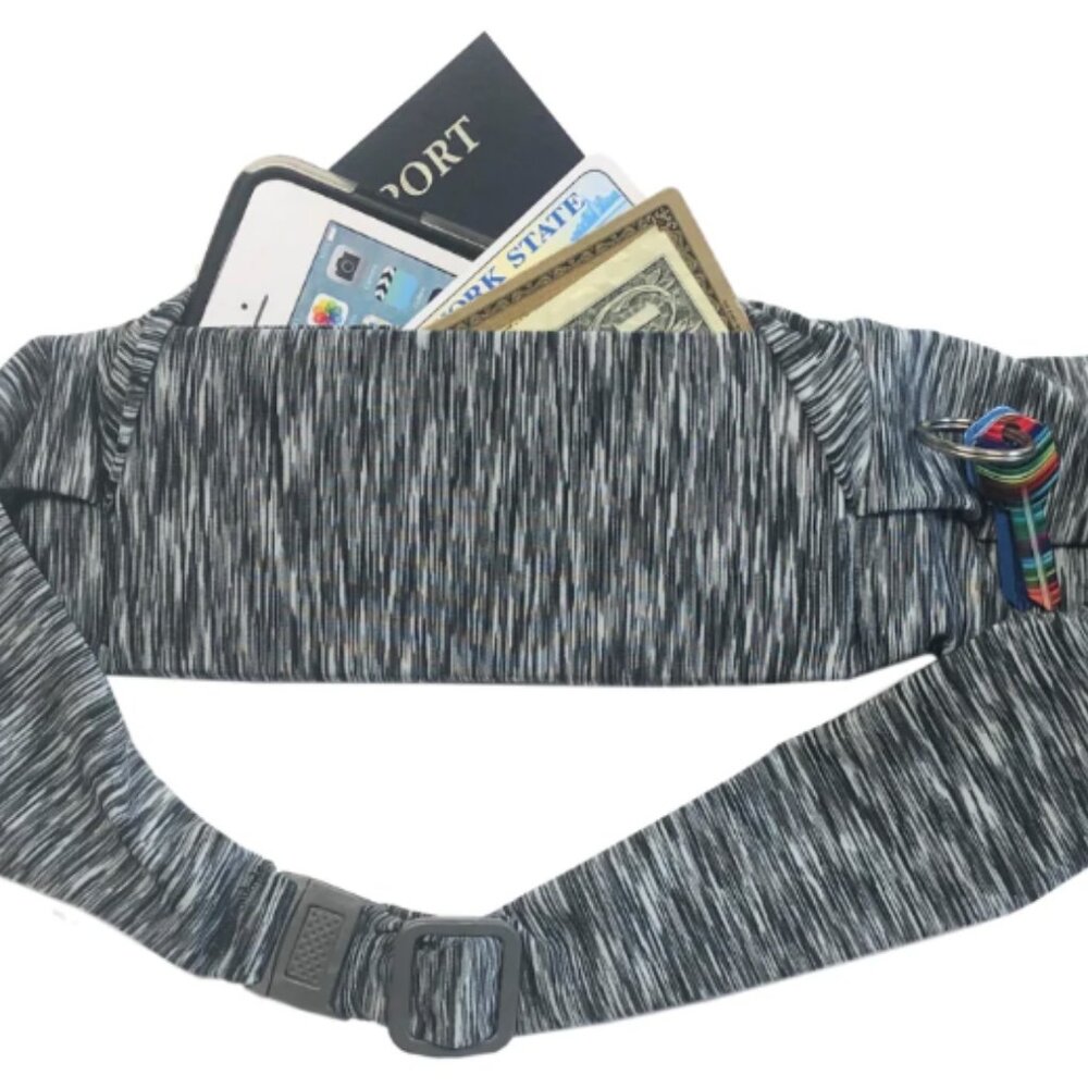 NWT Bandi Pocketed Belt - Strata Black/White